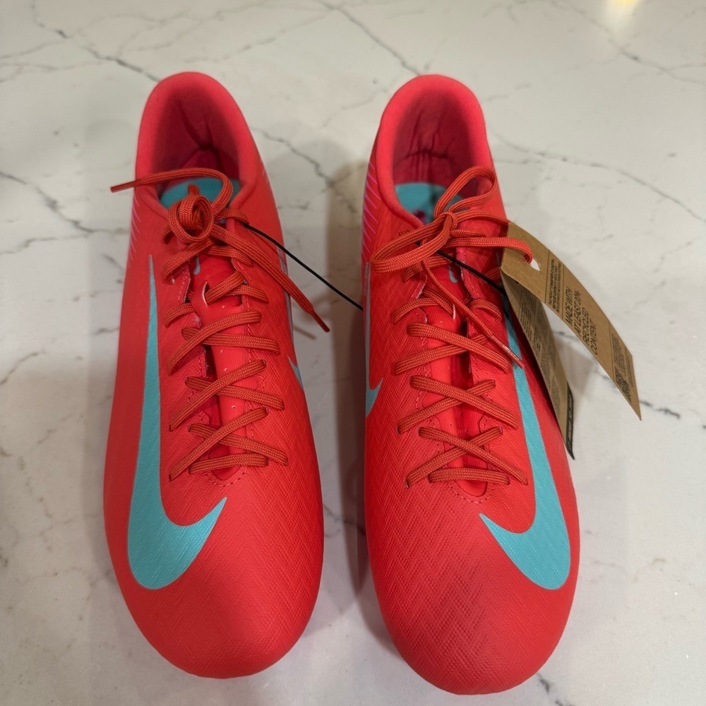 Nike Soccer Cleats Zoom Vapor 16 Academy FG/MG Ember Glow Aurora Green 10.5